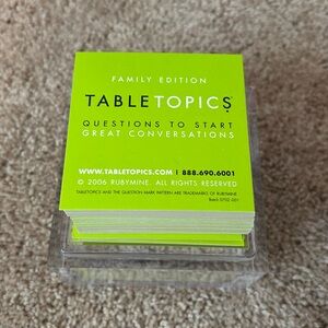 TableTopics Family Edition Card Set